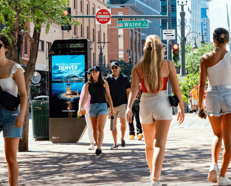 Digital out-of-home screen — Street-Level Kiosks