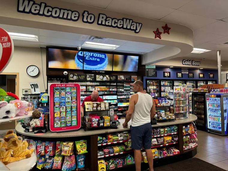 Convenience store digital screen — Checkout Counter