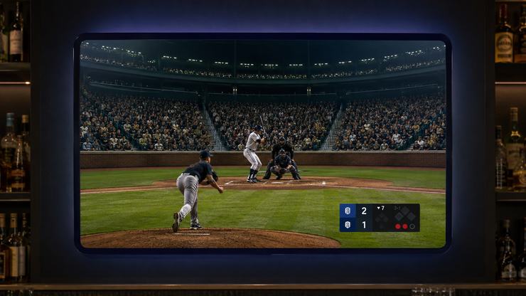 Sports bar takeover step 1 — AI technology active across the bar