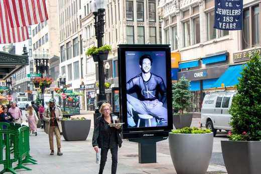 Digital out-of-home ad placement — Boston